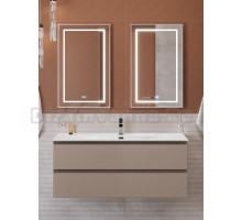 Мебель для ванной комнаты BelBagno Kraft 120 подвесная, матовая бежевая, раковина bb-8099-120