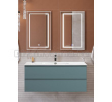 Мебель для ванной комнаты BelBagno Kraft 120 подвесная, матовая голубая, раковина bb1200etl