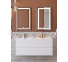 Мебель для ванной комнаты BelBagno Kraft 120 подвесная, bianco opaco, раковина bb1200-2-etl, для двоих