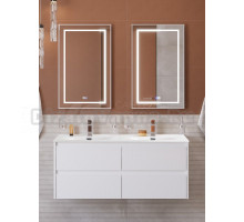 Мебель для ванной комнаты BelBagno Kraft 120 подвесная, bianco opaco, раковина bb-8099-120-2, для двоих