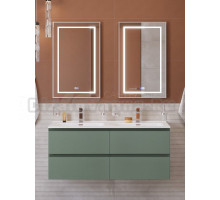 Мебель для ванной комнаты BelBagno Kraft 120 подвесная, матовая еловая, раковина bb1200-2-etl, для двоих