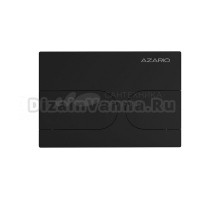 Кнопка смыва для унитаза AZARIO NEW-TS AZ-SS-001-B нержавеющая сталь, цвет матовый черный