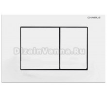 Кнопка смыва для унитаза CHARUS Minimalista FP.310.12.01 АБС-пластик, цвет матовый белый