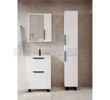 Мебель для ванной комнаты VIANT Сицилия 80 напольная, 2 ящика, матовая белая