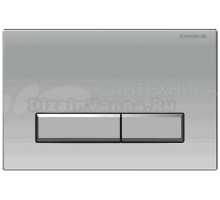 Кнопка смыва для унитаза CHARUS Raiden FP.321.46.01 АБС-пластик, цвет матовый хром