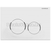 Кнопка смыва для унитаза CHARUS Spazio FP.330.12.01 АБС-пластик, цвет матовый белый