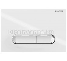 Кнопка смыва для унитаза CHARUS Magnus FP.340.11.01 АБС-пластик, цвет глянцевый белый