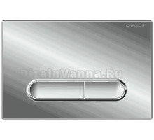 Кнопка смыва для унитаза CHARUS Magnus FP.340.21.01 АБС-пластик, цвет глянцевый хром