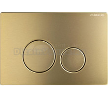 Кнопка смыва для унитаза CHARUS Robusto FP.330.BTG.05 нержавеющая сталь, цвет брашированное золото
