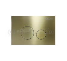 Кнопка смыва для унитаза AZARIO NEW-TS AZ-SS-002-G нержавеющая сталь, цвет матовое золото