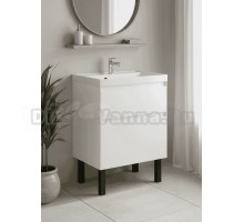 Тумба с раковиной STWORKI Родос 55 напольная, белая