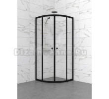 Душевой уголок Triton Альфа-Блэк Щ0000077856 80x80 см, профиль черный матовый