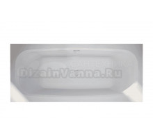 Ванна из искусственного камня Duravit Aurena DuroCast Smooth без опоры 180x80 см, встраиваемая, матовая белая