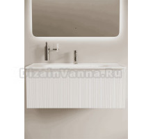 Тумба с раковиной Sancos Code 100 подвесная, белая