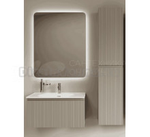 Мебель для ванной комнаты Sancos Code 80 подвесная, серая платина