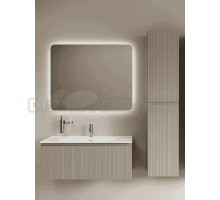 Мебель для ванной комнаты Sancos Code 100 подвесная, серая платина