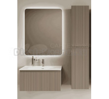 Мебель для ванной комнаты Sancos Code 80 подвесная, серо-бежевая