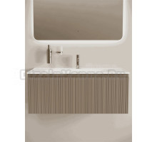 Тумба с раковиной Sancos Code 100 подвесная, серо-бежевая