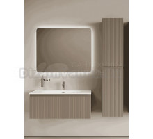 Мебель для ванной комнаты Sancos Code 100 подвесная, серо-бежевая