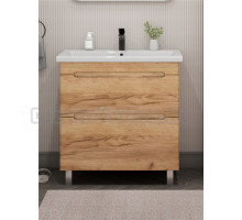 Тумба под раковину без столешницы SanStar Diva 80 напольная, Gold Kraft