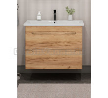 Тумба с раковиной SanStar Diva 80 подвесная, Gold Kraft, раковина Como 80