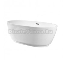 Акриловая ванна Grossman Classic GR-2603 170x80 см, отдельностоящая, белая, овальная, с донным клапаном