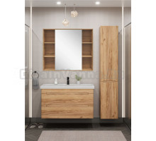 Мебель для ванной комнаты SanStar Diva 100 подвесная, Gold Kraft, раковина Фостер 100