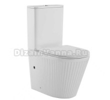 Унитаз-компакт напольный SantiLine SL-5046 с микролифтом, безободковый