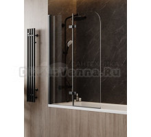 Шторка на ванну 100х140 см Maretti Valentina VA41R100140097-560, профиль черный