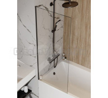 Шторка на ванну 60х140 см Maretti Marta MA41F6014099-560, профиль черный