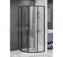 Душевой уголок AZARIO Shanghai AZ-S43-100-MB-CL 100х100 см, профиль матовый черный, стекло прозрачное