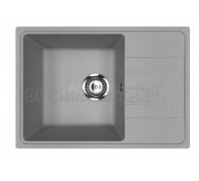 Мойкa ML-GMU06 УЛЬТРА с крылом, серый камень, 600*420 мм (глуб. чаши 170)