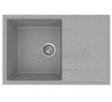 Мойкa ML-GMU07 УЛЬТРА с крылом, серый камень, 735*475 мм (глуб. чаши 175)