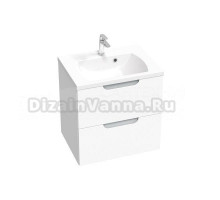 Тумба с раковиной Ravak Classic II SD 60 глянцевая белая, серая, раковина Classic II 60