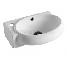 Раковина маленькая в туалет Alcora Cava 240-42R6524 глянцевая белая, прямоугольная