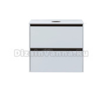 Тумба под раковину без столешницы Allen Brau Activity 70 с подсветкой, матовый белый, олива браш