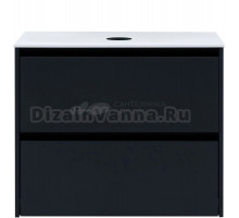 Тумба под раковину без столешницы Allen Brau Activity 80 с подсветкой, матовый антрацит, черный браш