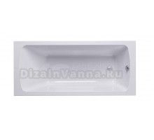Акриловая ванна Timo Ritta 170x60 см, пристенная, белая, с каркасом