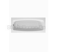 Акриловая ванна Vincea VBT-2S 170x75 см, пристенная, белая, на ножках, с экранами, со сливом-переливом