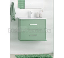 Тумба под раковину без столешницы Brevita Verde 60 подвесная, пыльная мята
