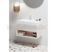 Тумба с раковиной Ravak Lite SD 80 алебастровая розовая