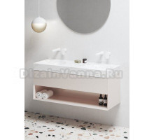 Тумба с раковиной Ravak Lite SD 120 алебастровая розовая