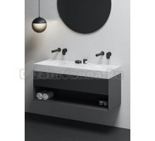 Тумба с раковиной Ravak Lite SD 120 матовая черная