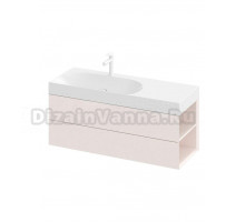 Тумба с раковиной Ravak Lite SD 120 R алебастровая розовая