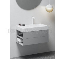 Тумба с раковиной Ravak Lite SD 80 L дымчато-серая