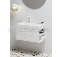 Тумба с раковиной Ravak Lite SD 80 R глянцевая белая