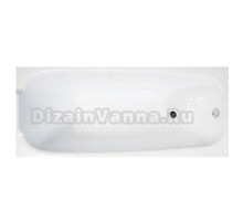 Акриловая ванна BellSan Лайма 160x70 см, пристенная, белая, с каркасом, со сливом-переливом