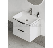 Тумба с раковиной Ravak Comfort II SD 60 глянцевая белая, ручки черные