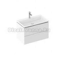 Тумба с раковиной Ravak Comfort II SD 80 глянцевая белая, ручки белые