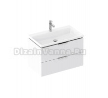 Тумба с раковиной Ravak Comfort II SD 80 глянцевая белая, ручки хром